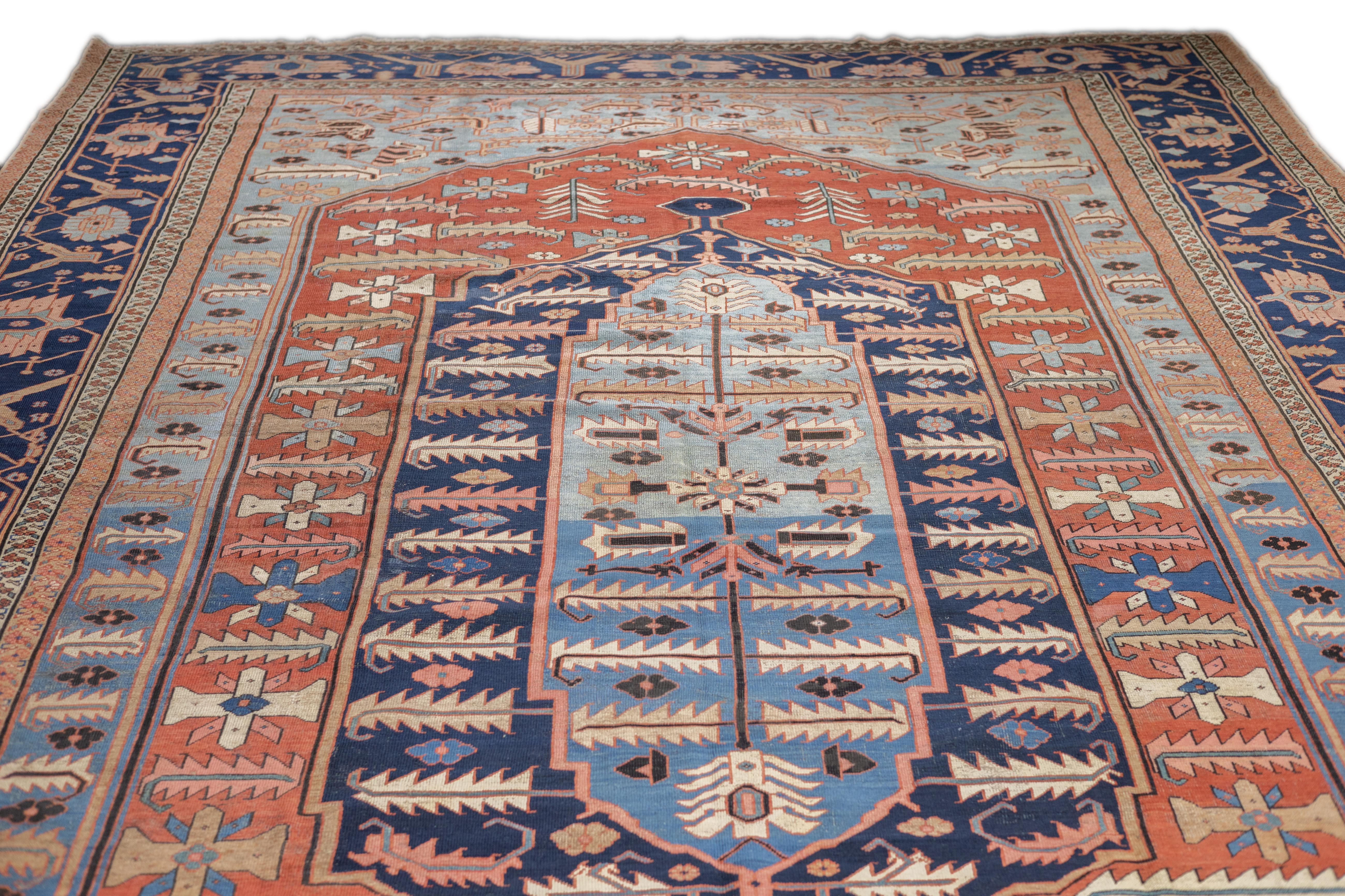 Antiker Bakshayesh-Teppich 11'5'' x 18'3'' im Zustand „Gut“ im Angebot in New York, NY