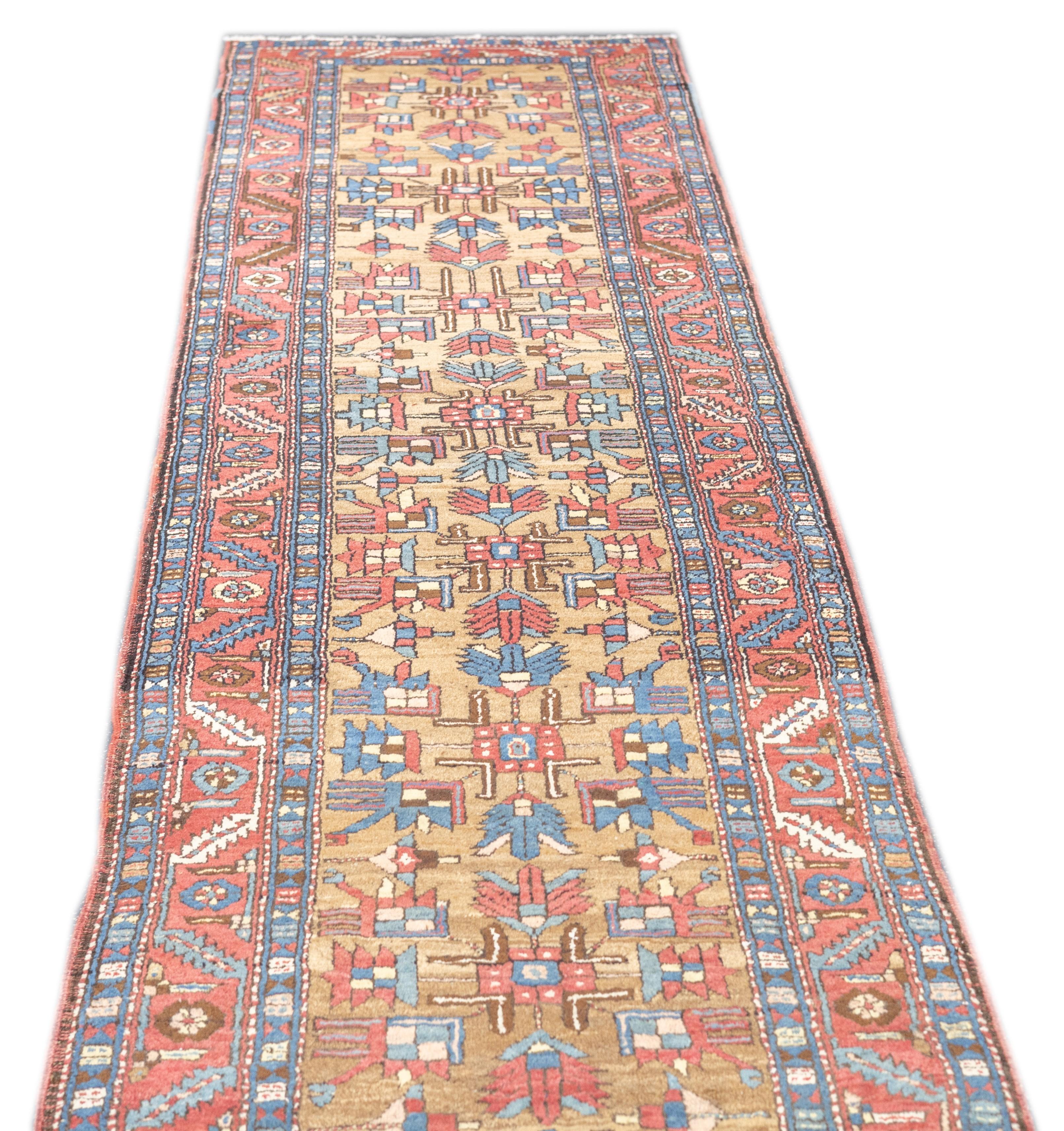 Antiker Bakshayesh-Teppich 3' x 12'11'' (Wolle) im Angebot