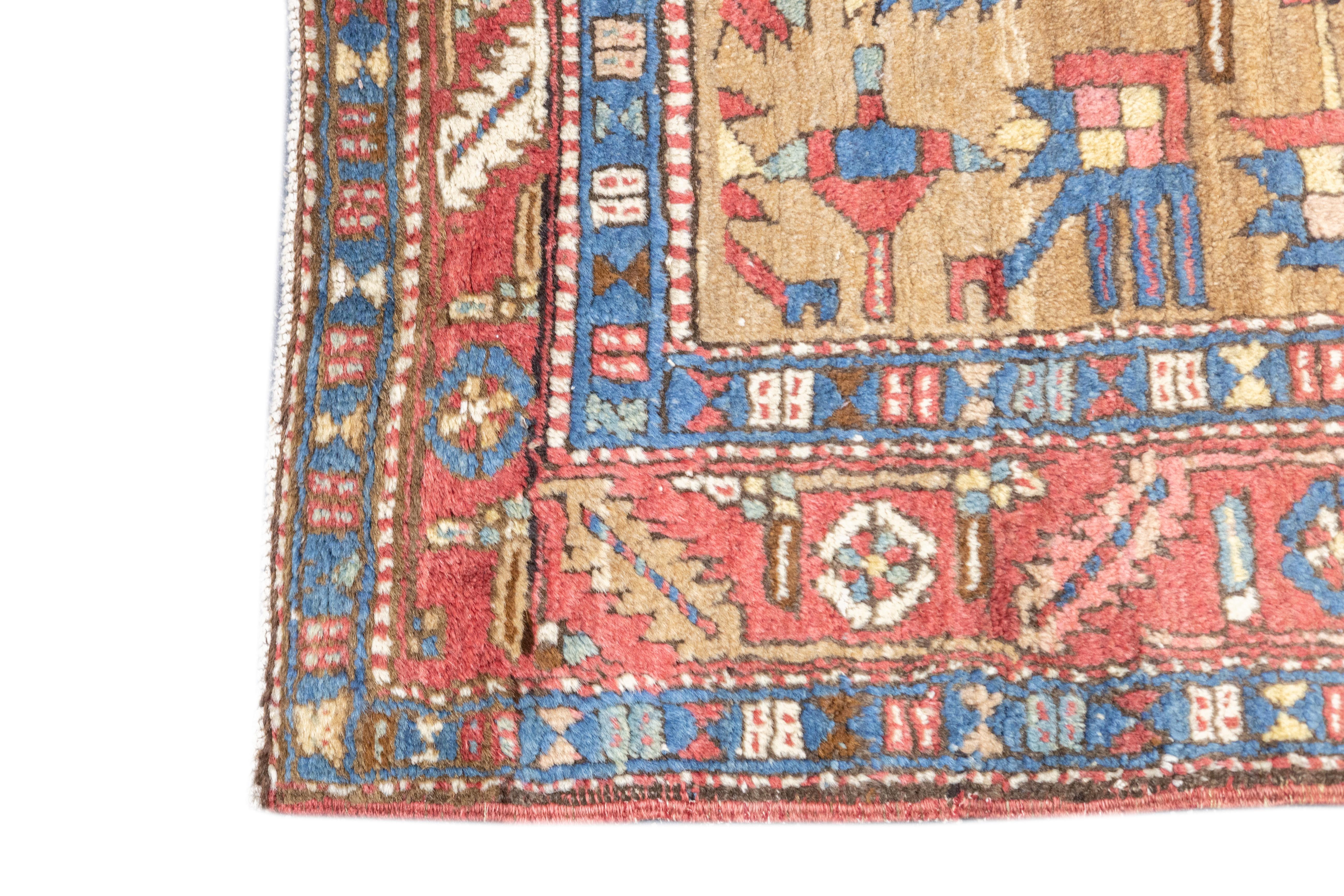 Antiker Bakshayesh-Teppich 3' x 12'11'' im Angebot 2