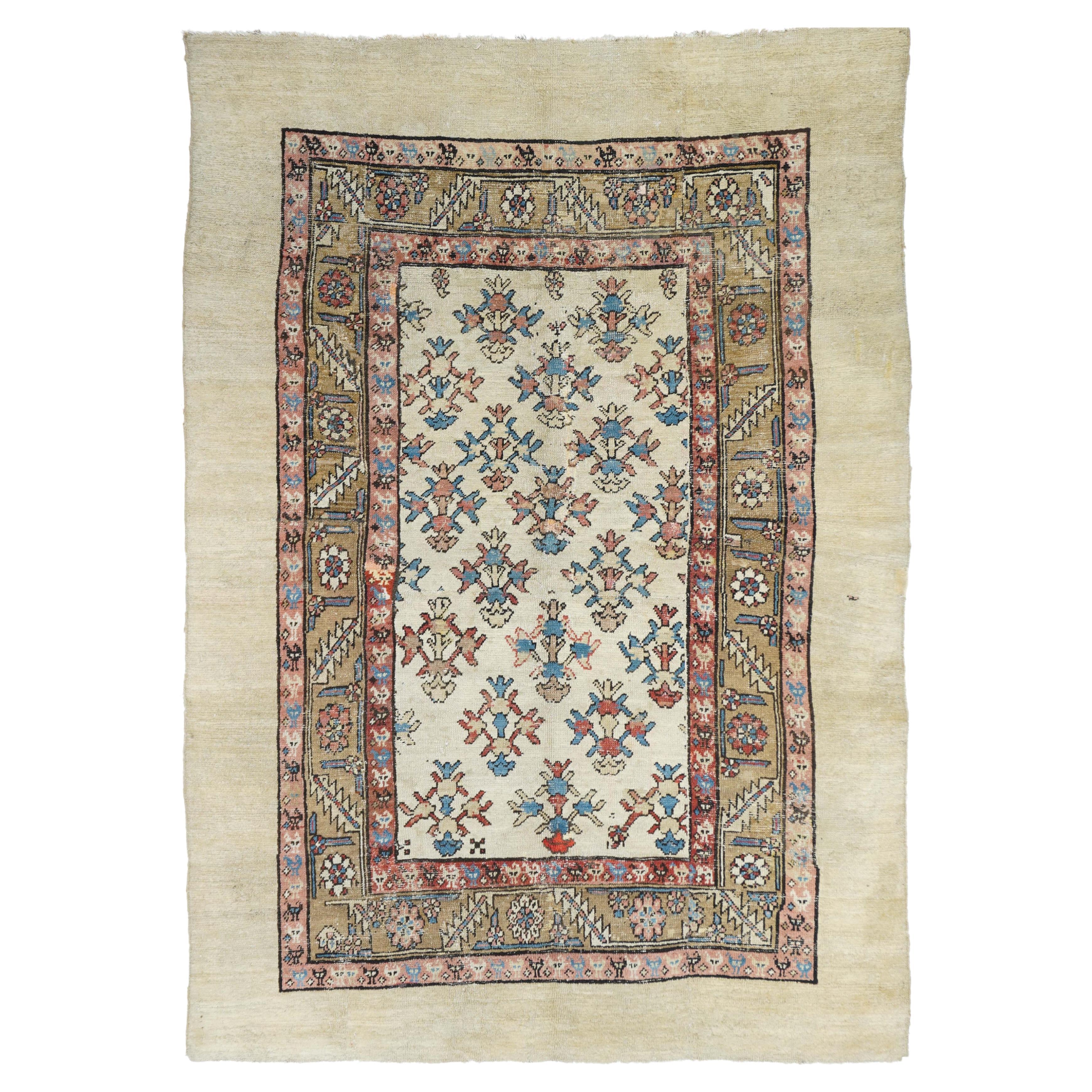 Antique Bakshayesh Rug For Sale