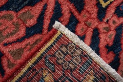 Antique Baktiary Persian Rug, Ivory Field, Botanical Motifs, 1920