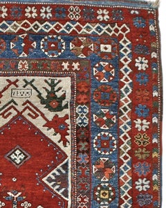 Antique Balikesir Prayer Rug, Mid-19th Century