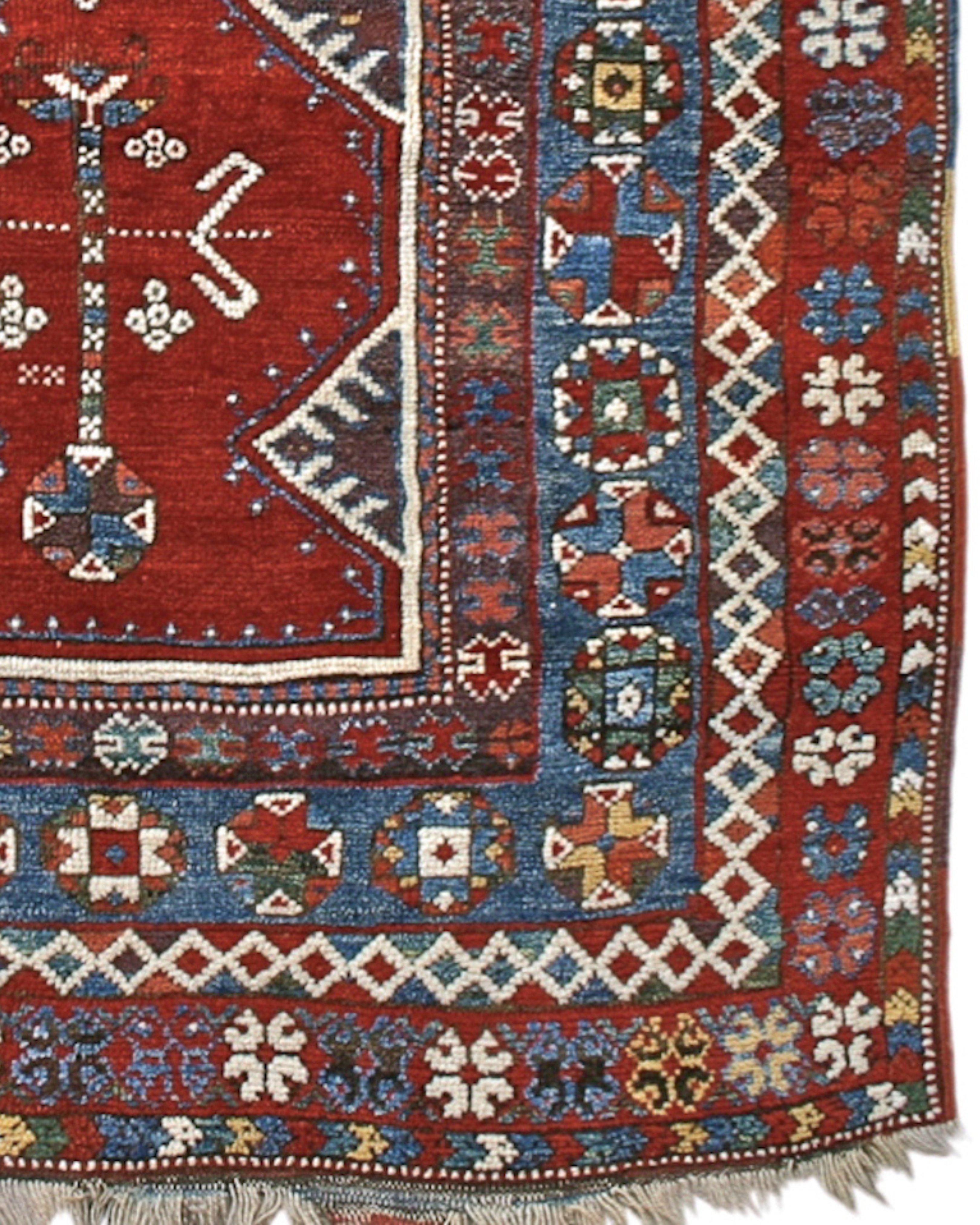 Antique Balikesir Prayer Rug, Mid-19th Century In Good Condition For Sale In San Francisco, CA