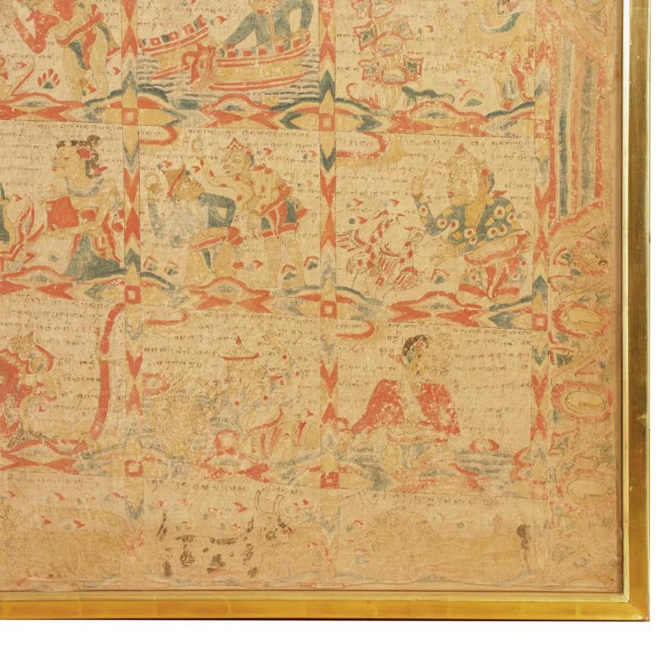 Antiker Balinesischer Kalender, Palelintangan, Kamasan, Bali, frühes 20. Jahrhundert im Angebot 5