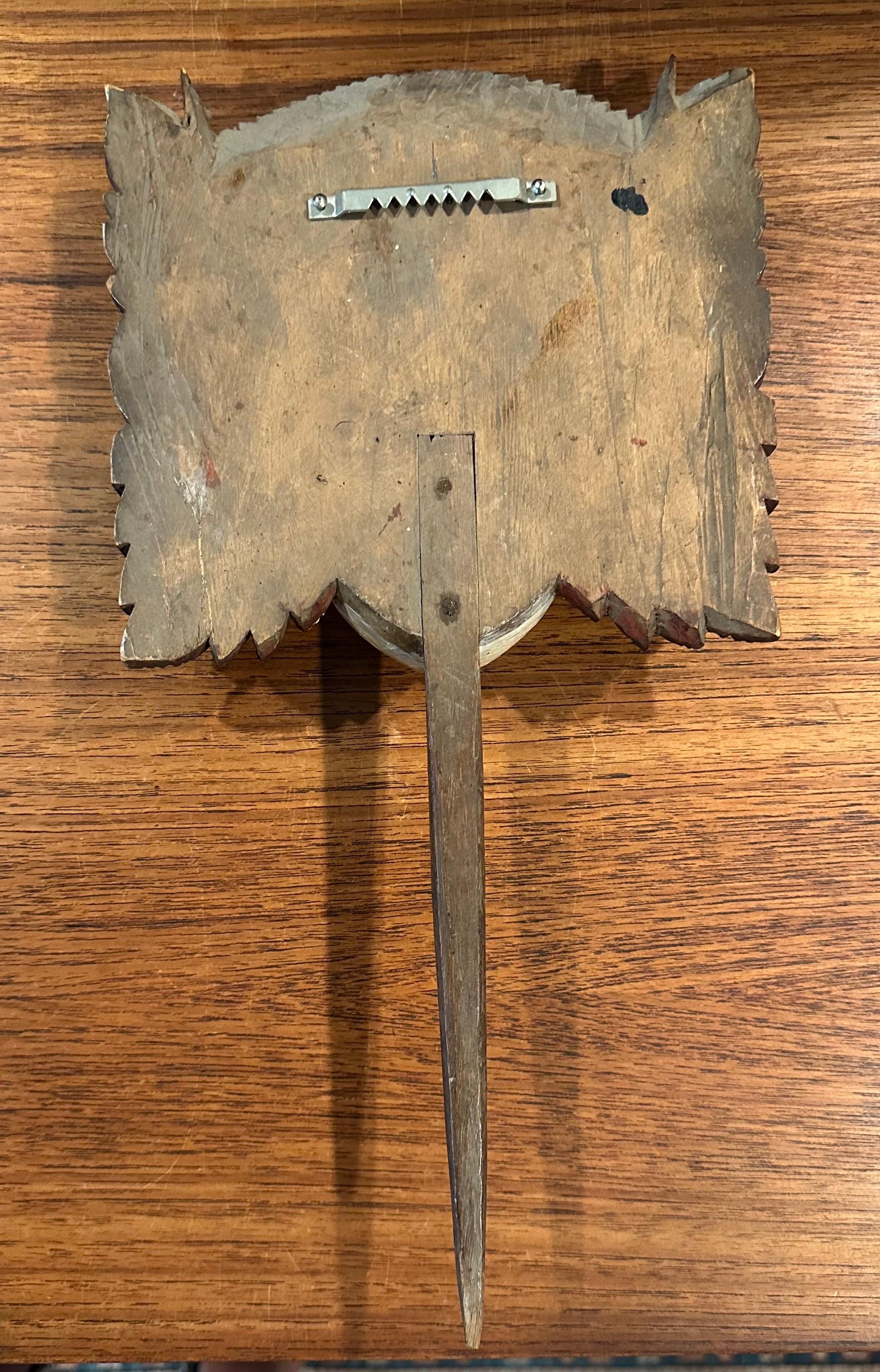 Antique Balinese Hand-Carved Wooden Temple Offering Ornament - Tapel Gebogan For Sale 5