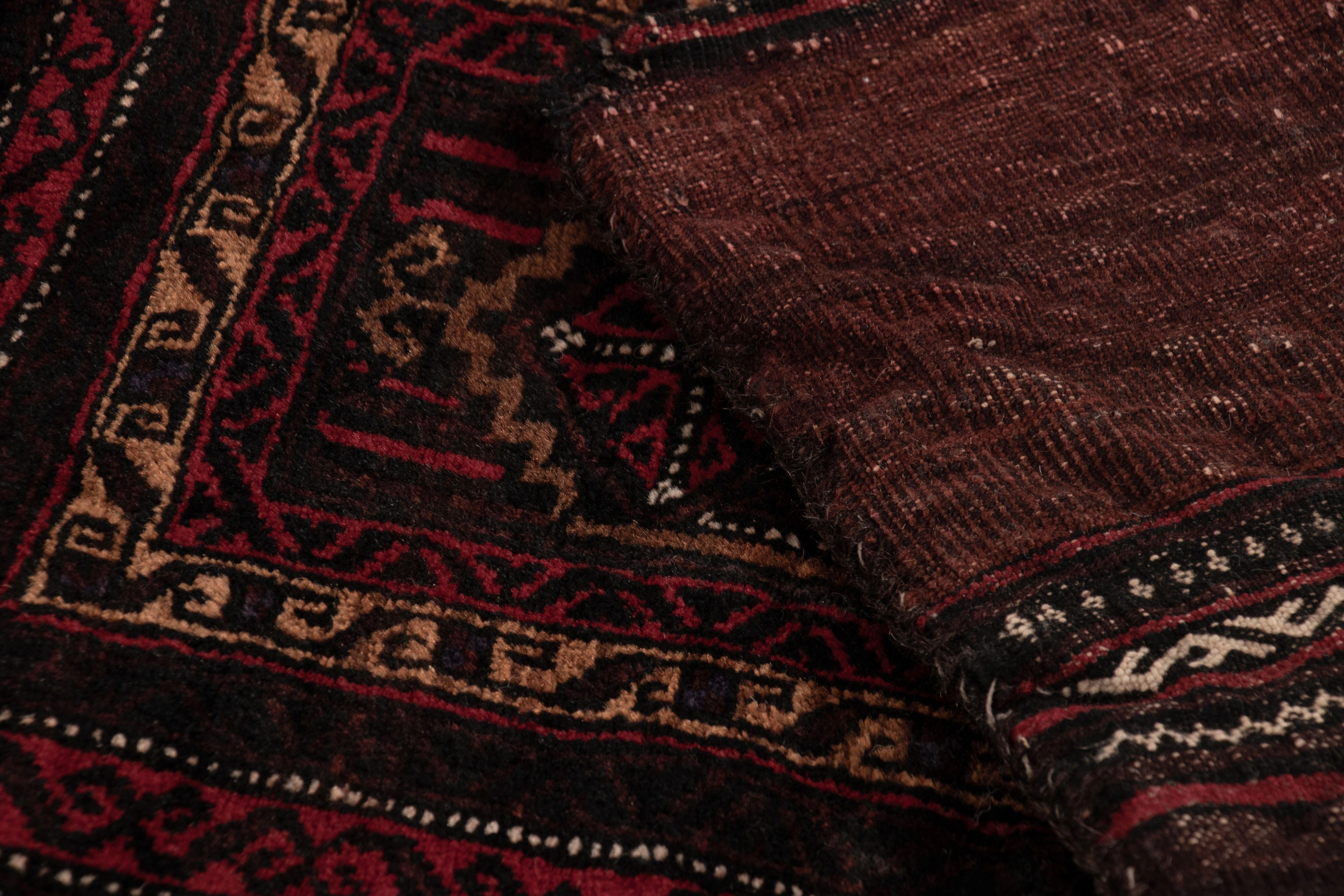 Début du 20ème siècle Textile tribal ancien Balisht Motifs géométriques polychromes - Rug & Kilim en vente