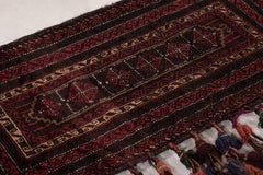 Antique Balisht Tribal Textile Polychromatic Geometric Patterns - Rug & Kilim