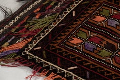 Antique Balisht Tribal Textile Polychromatic Geometric Patterns - Rug & Kilim