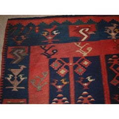 Antique Balkan Sharkoy Kilim of Large Size, circa 1900/20