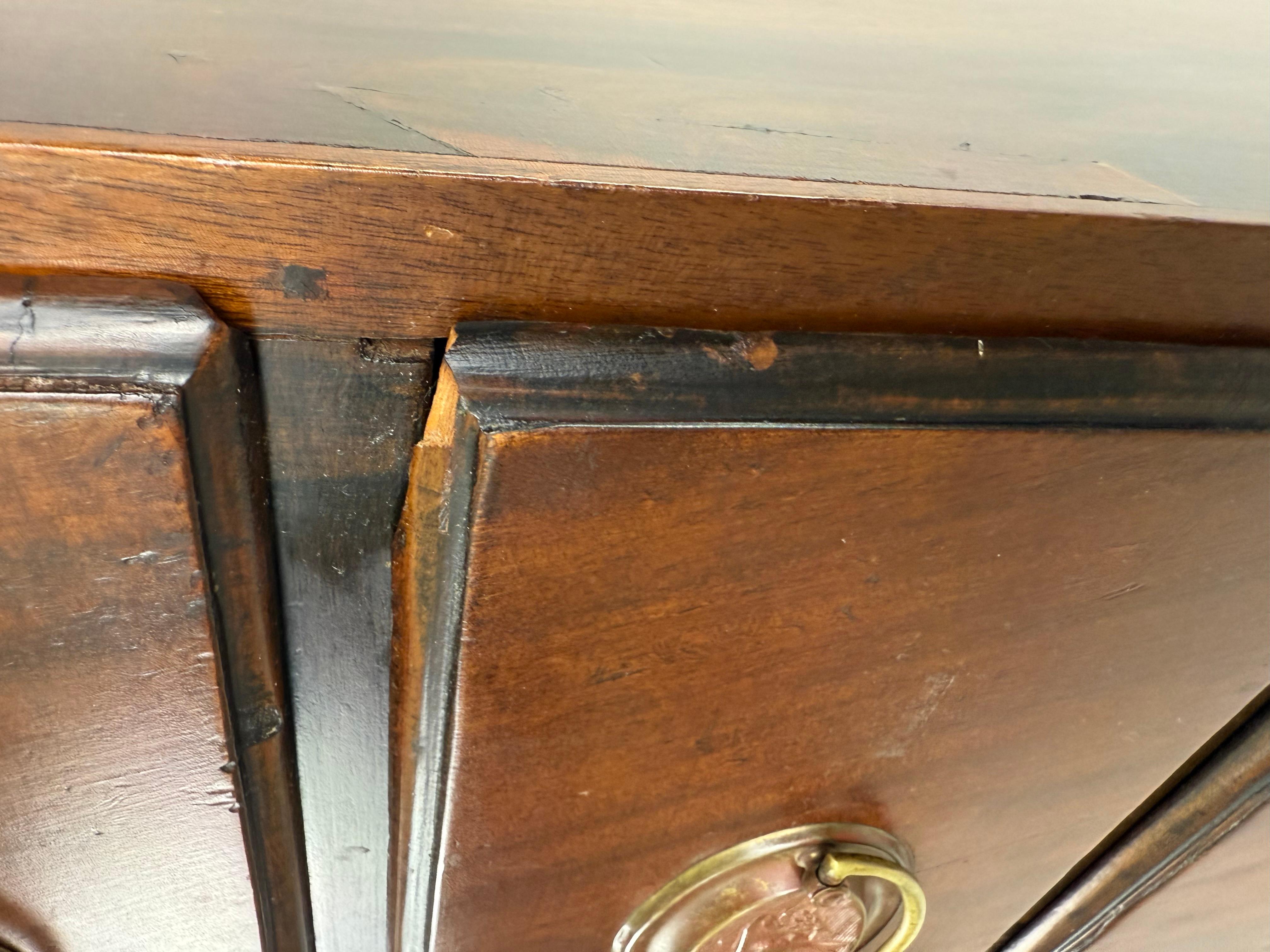 Antique Ball and Claw Mahogany Chest For Sale 4