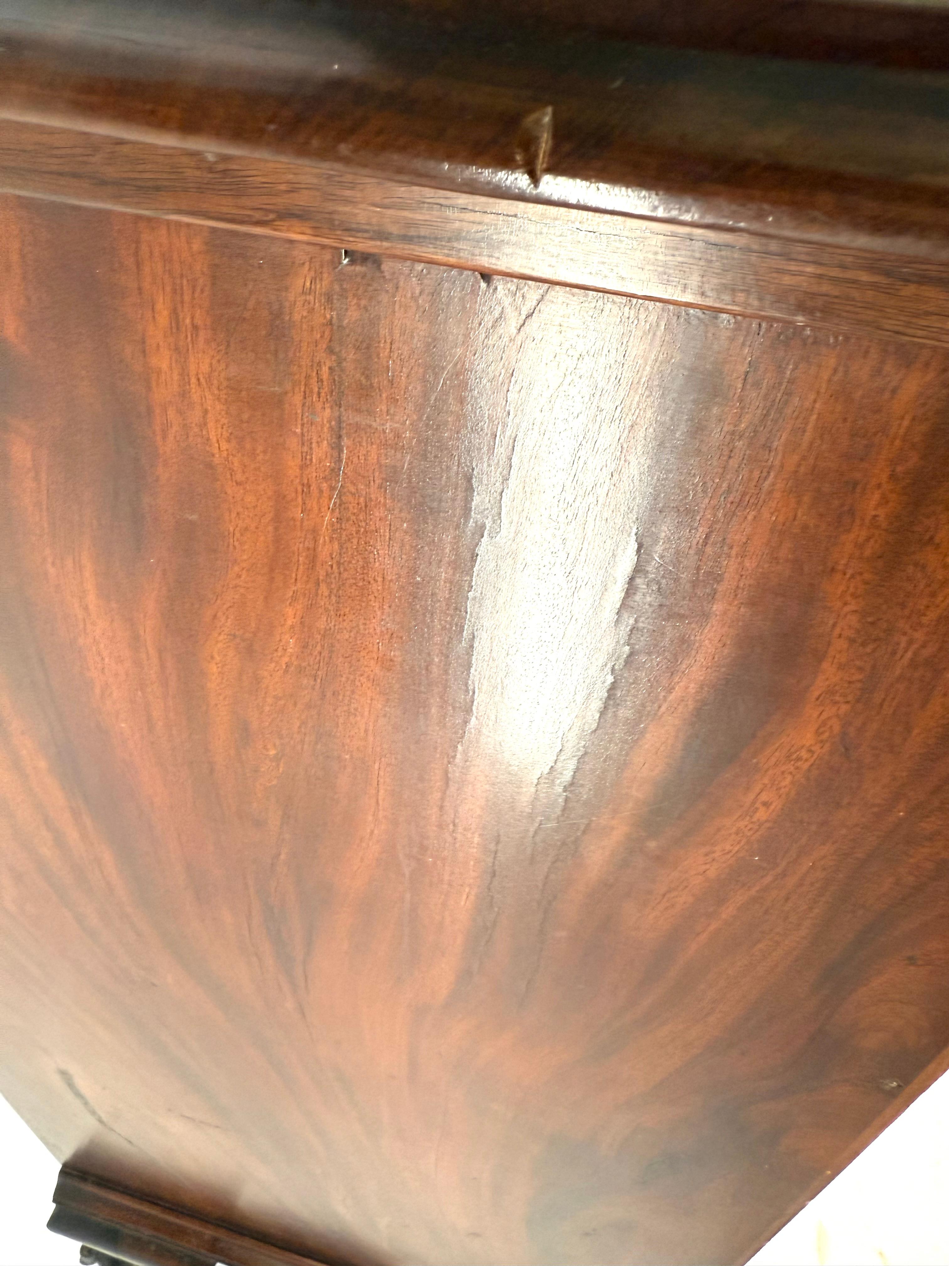 Antique Ball and Claw Mahogany Chest For Sale 9