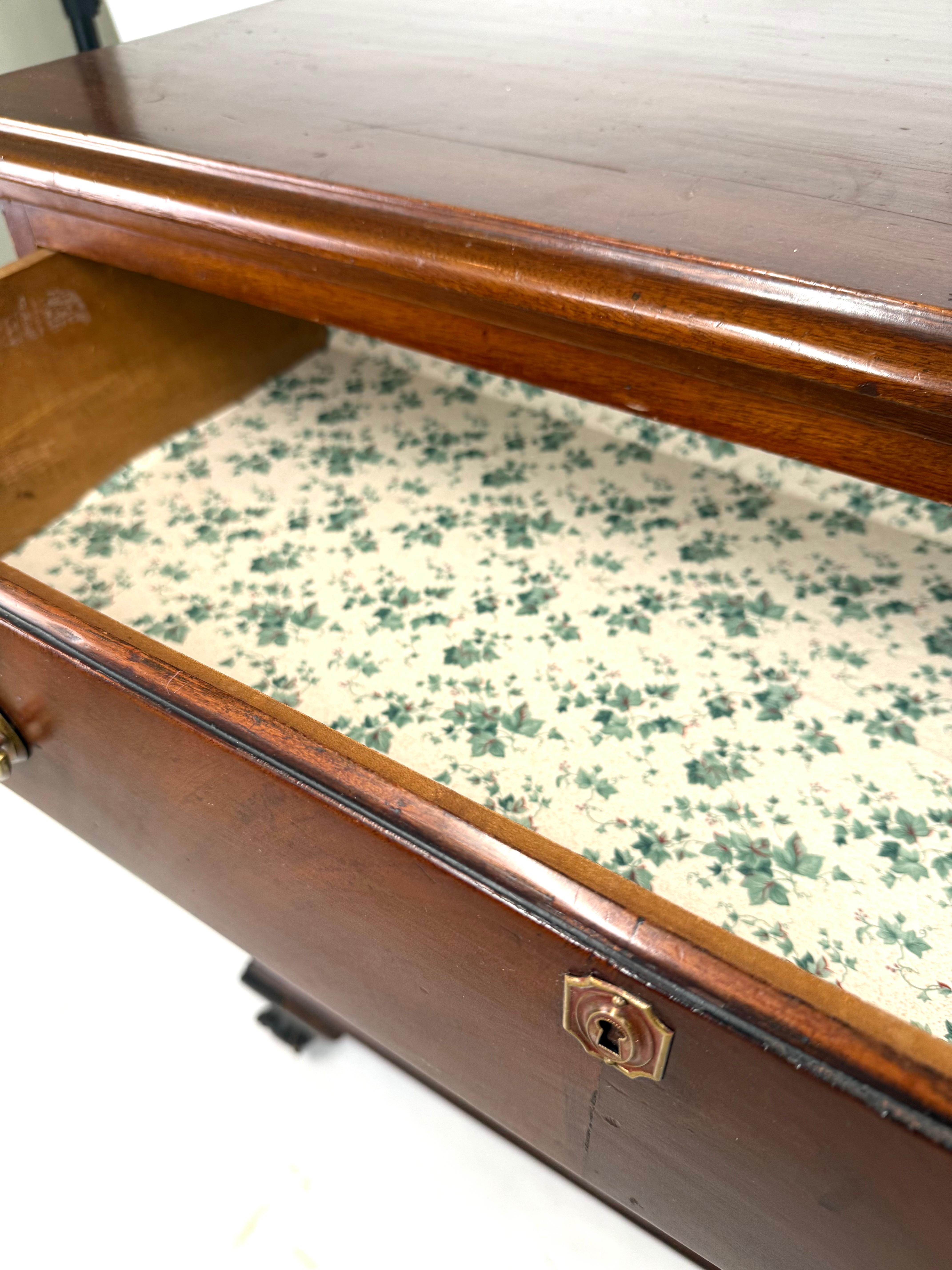 Late 19th Century Antique Ball and Claw Mahogany Chest For Sale