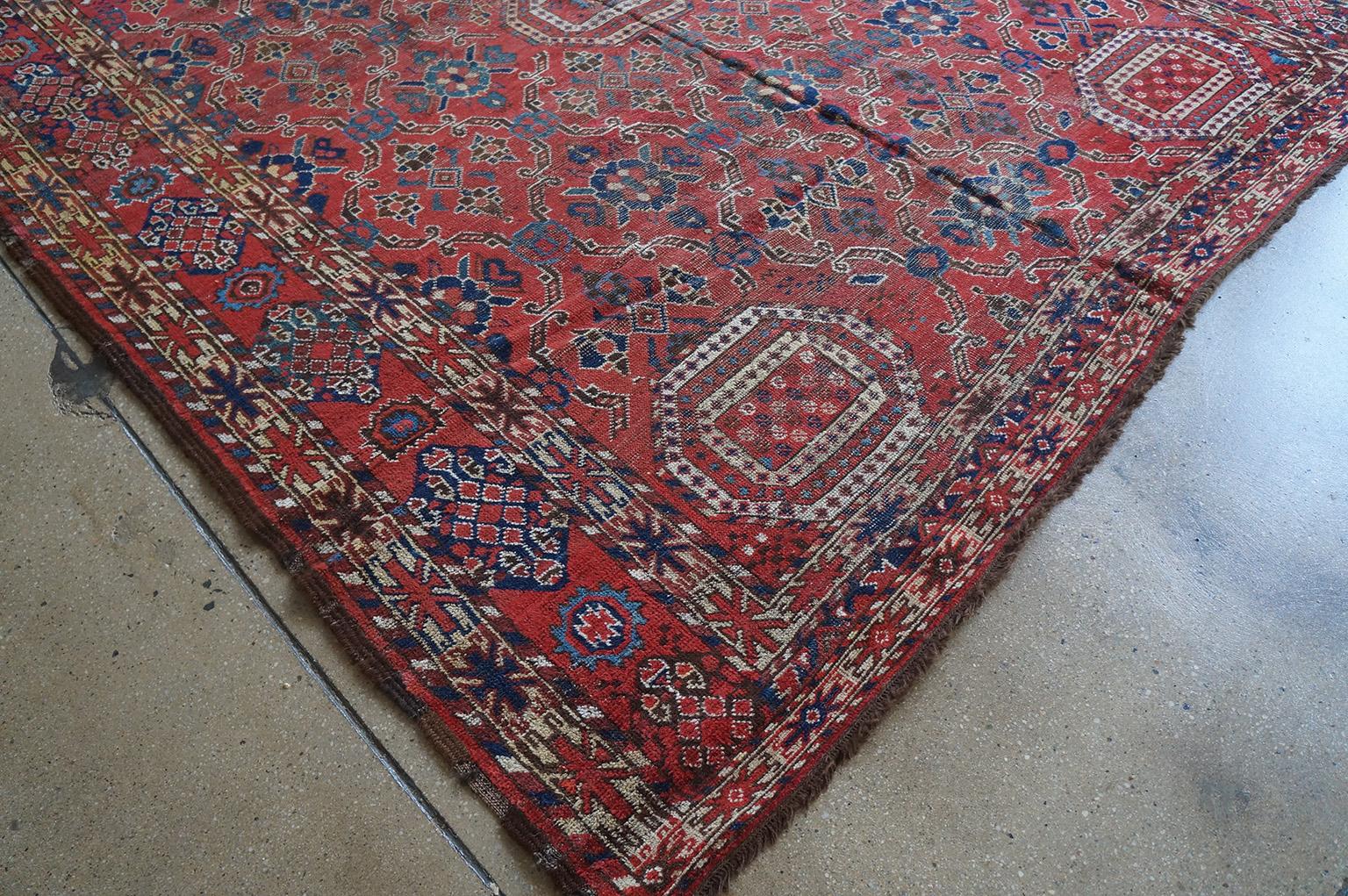 Mid-19th Century Central Asian Beshir Gallery Carpet 
6'7
