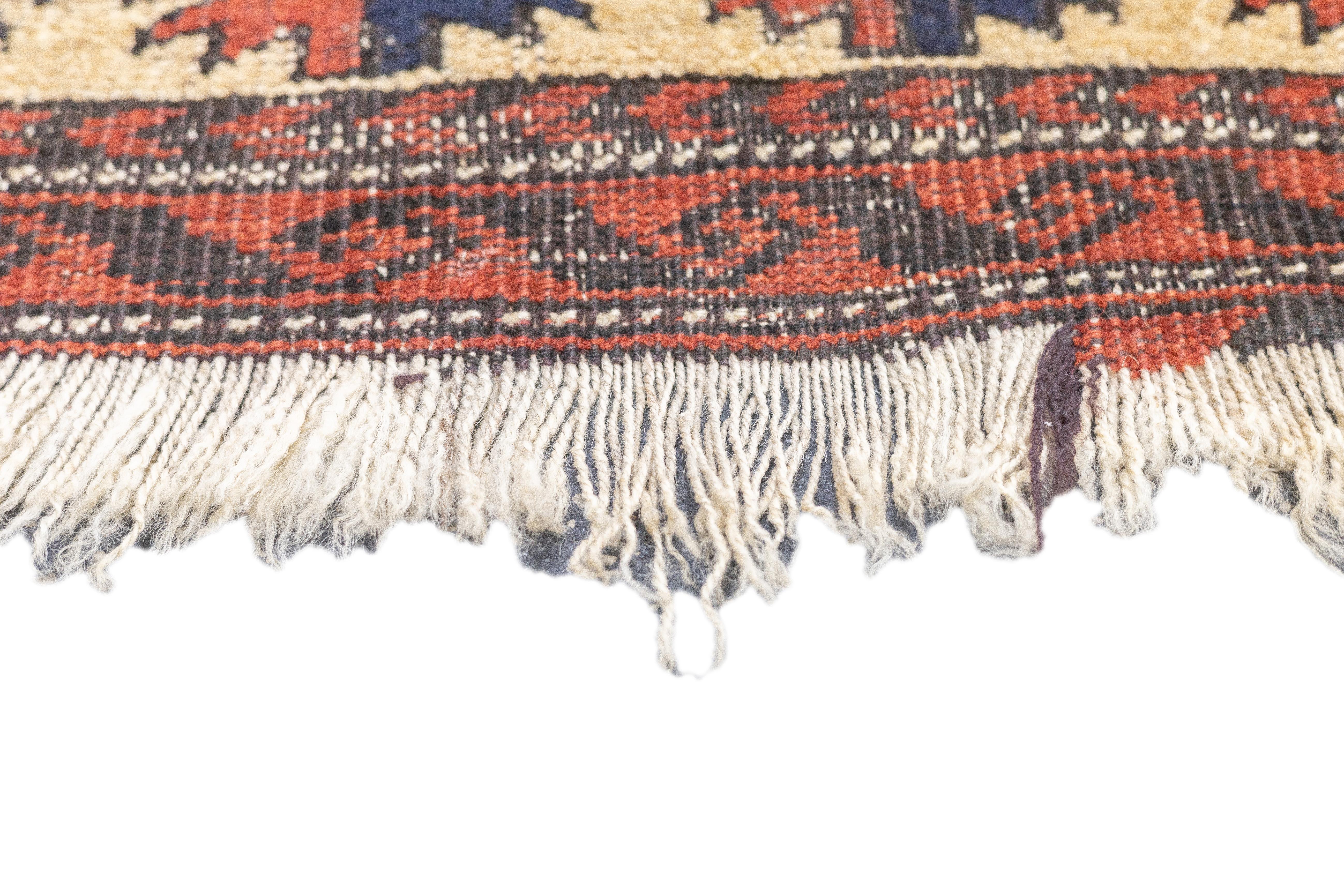 Noué à la main Tapis Balouch antique 2'3'' x 2'11'' en vente