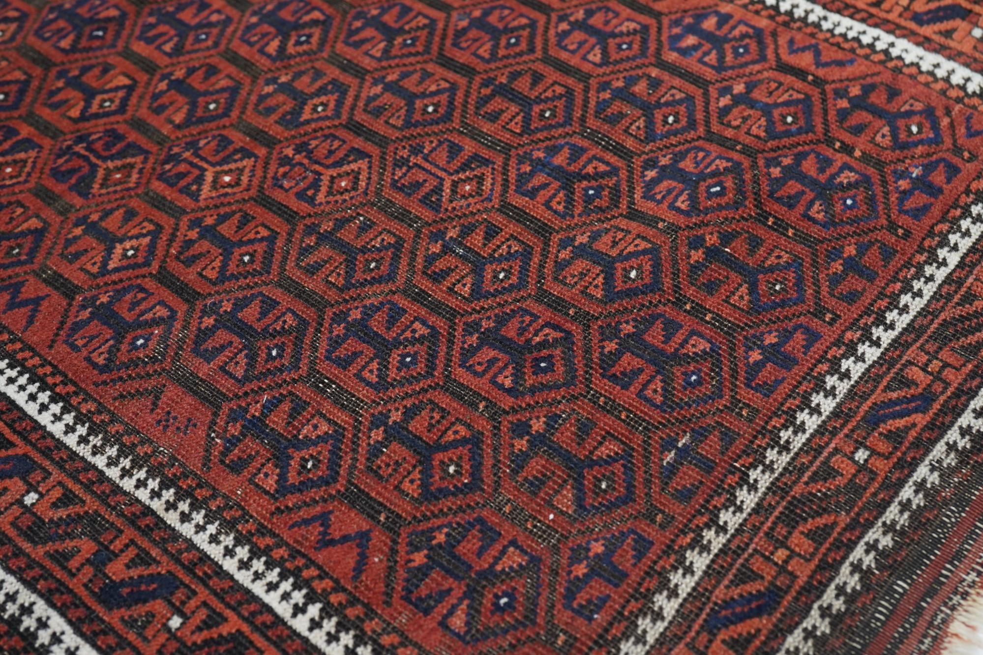 Antique Balouch Rug For Sale 1