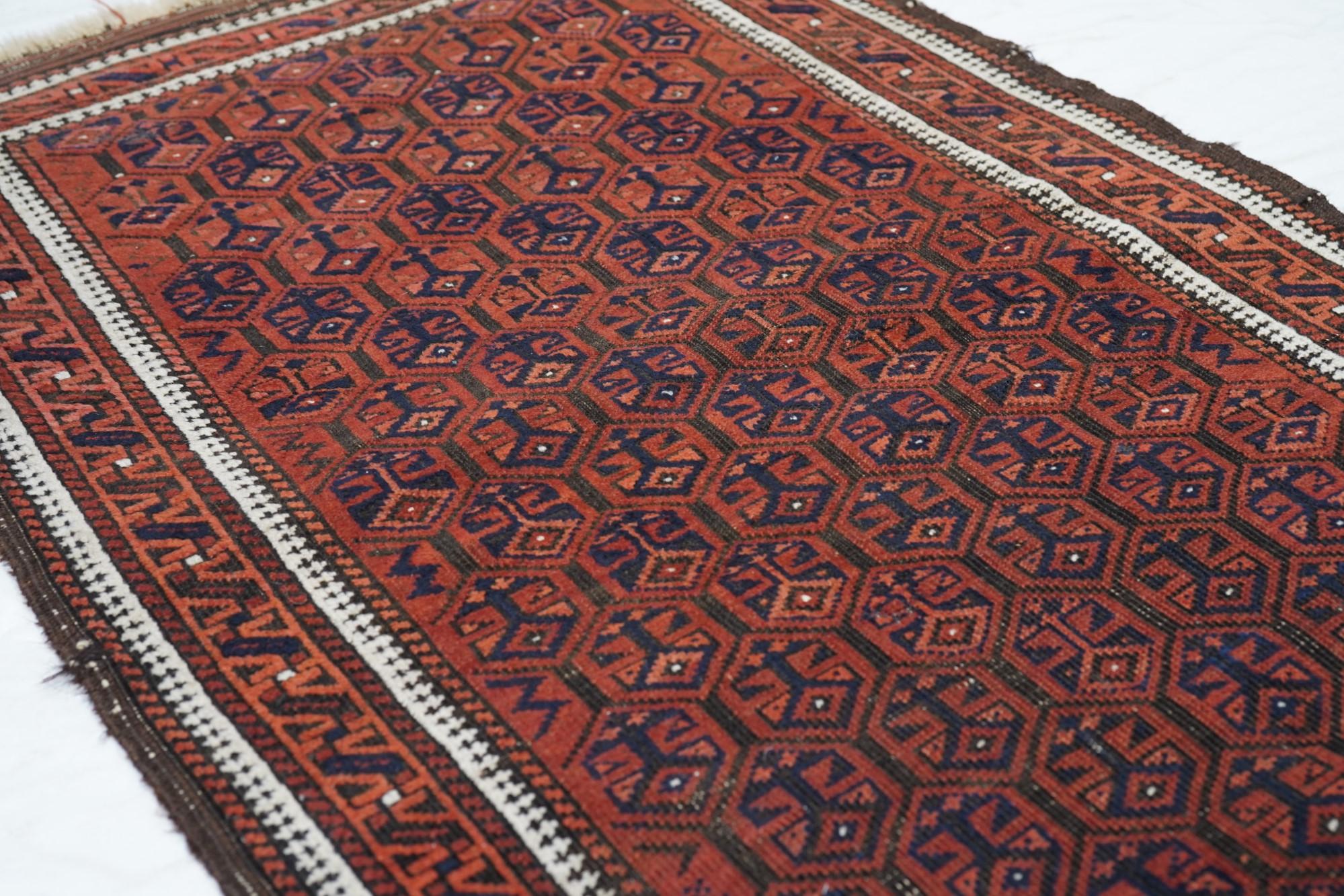 Antique Balouch Rug For Sale 2