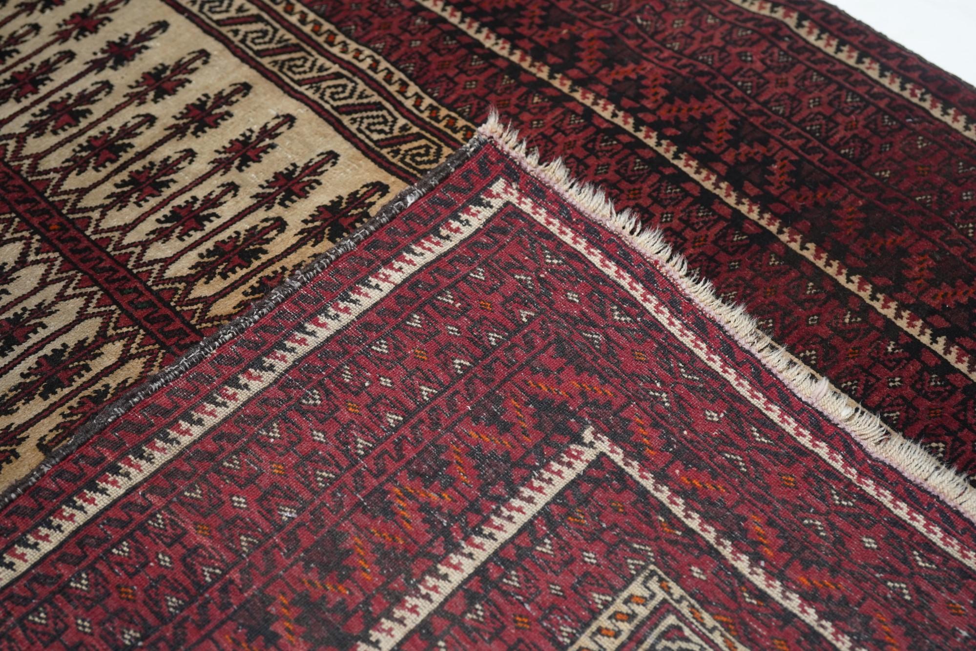 Antique Balouch Rug 3'3'' x 5'1'' For Sale 4
