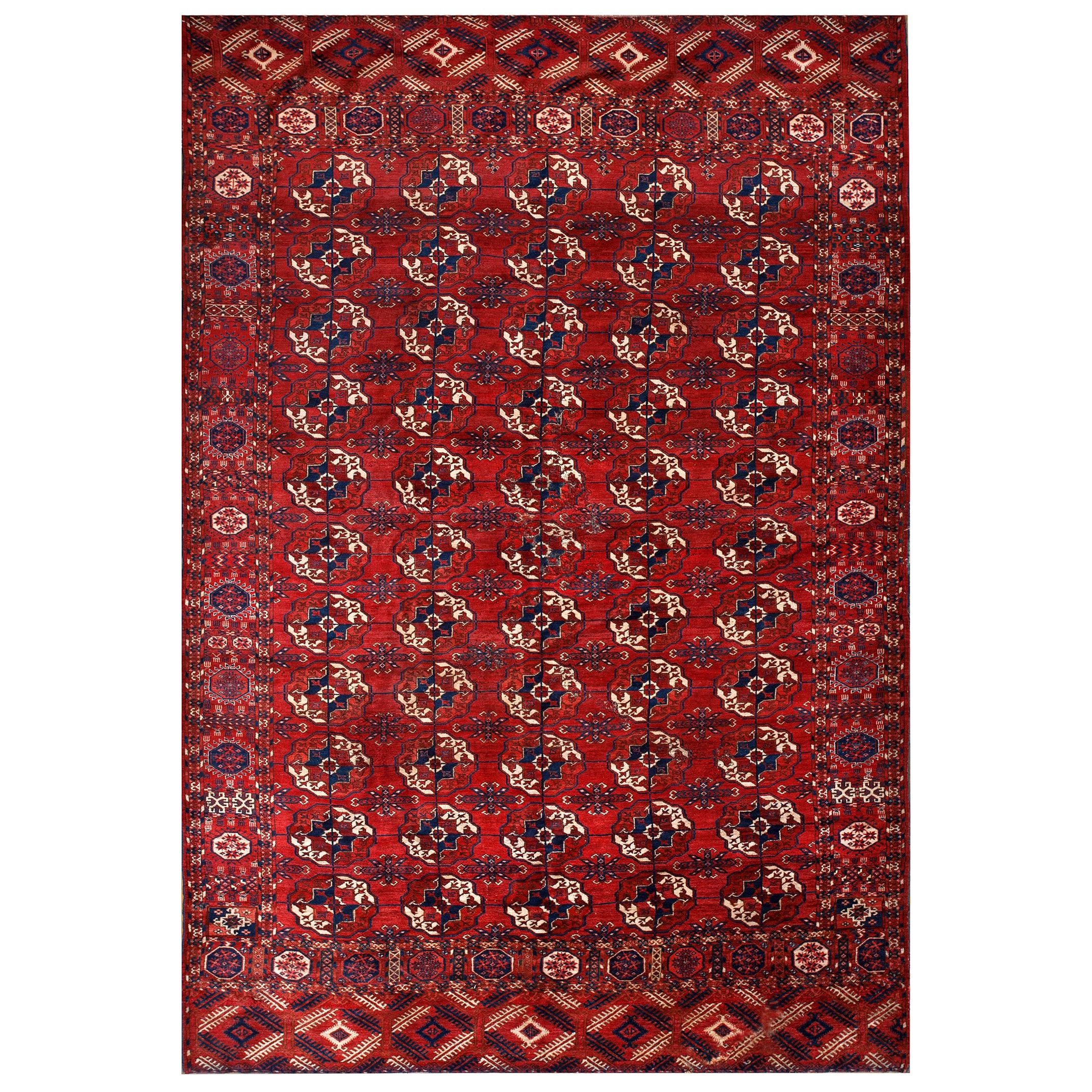 19th Century Russian Tekke Turkmen Carpet  ( 7' x 10'6" - 213 x 320 )