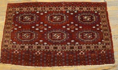Mid 19th Century Tekke Turkmen Chuval with Silk & Cotton Highlights