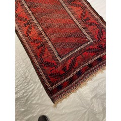 Antique Baloutch Geometric Design Rug 6'7''x3'2''