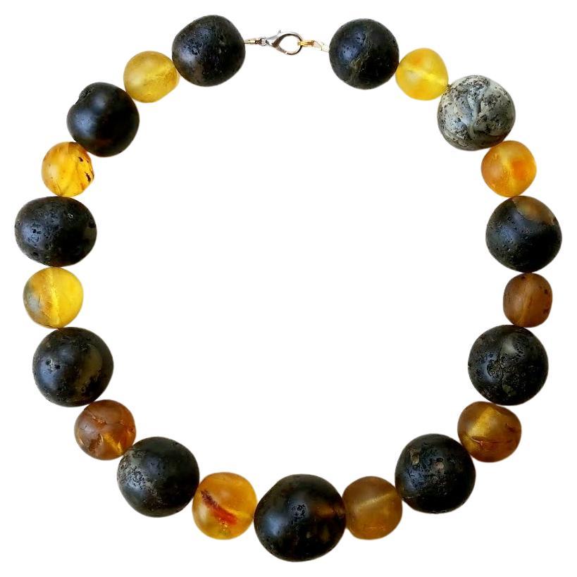 Antique Baltic Amber Necklace, 229gr, circa the 1900s For Sale