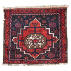 Antique Baluch Bag Face with Large Medallion Design, Circa 1920