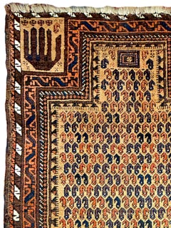 Antique Baluch prayer rug, Late 19th Century