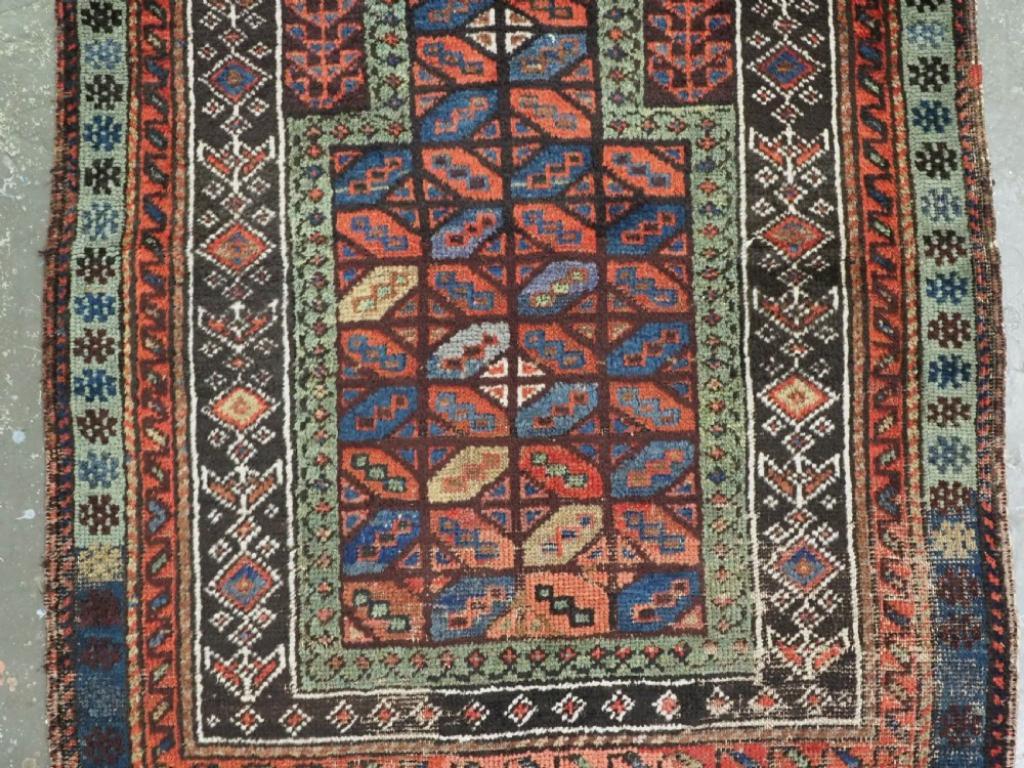 Kazakhstani Antique Baluch Prayer Rug, Scarce Design, Circa 1880 For Sale