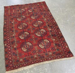 Antique Baluch Pryer Rug Of Rare Type, Sarakh Group, Circa 1880