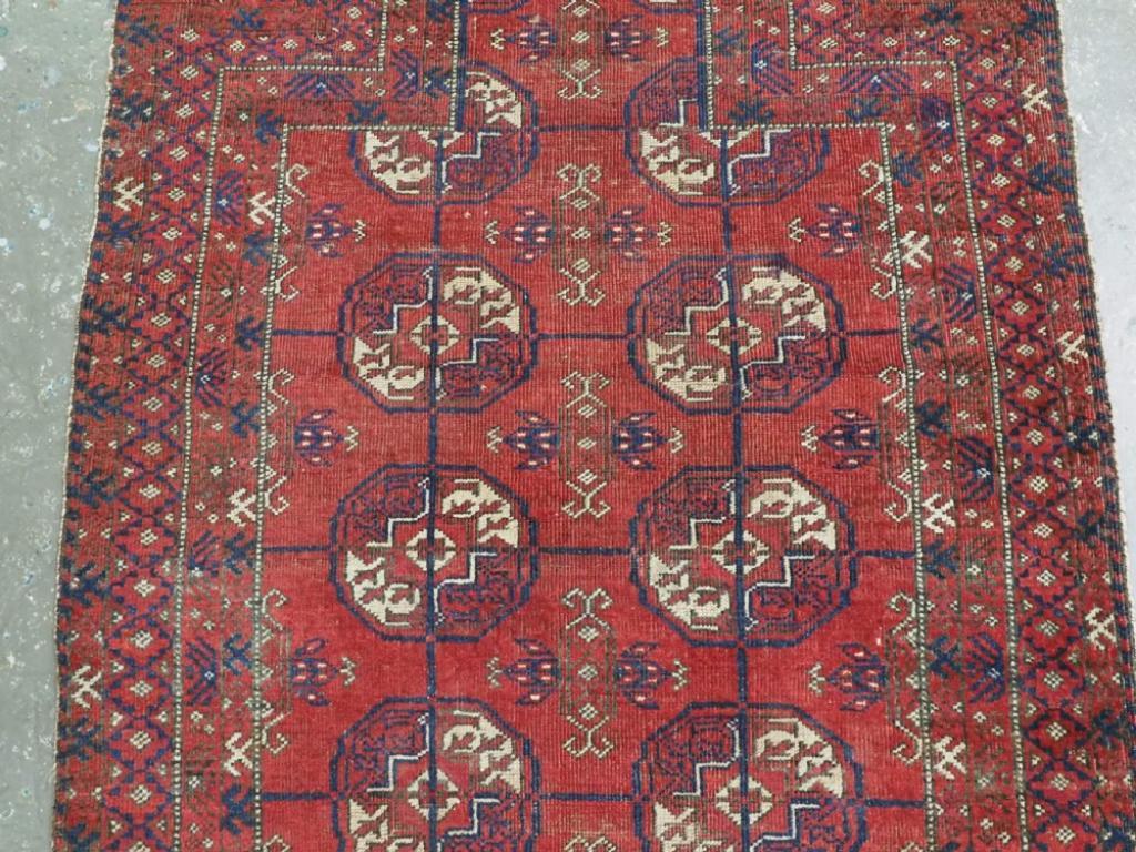 Antico tappeto Baluch Pryer di tipo raro, gruppo Sarakh, CIRCA 1880 In condizioni buone in vendita a Moreton-In-Marsh, GB