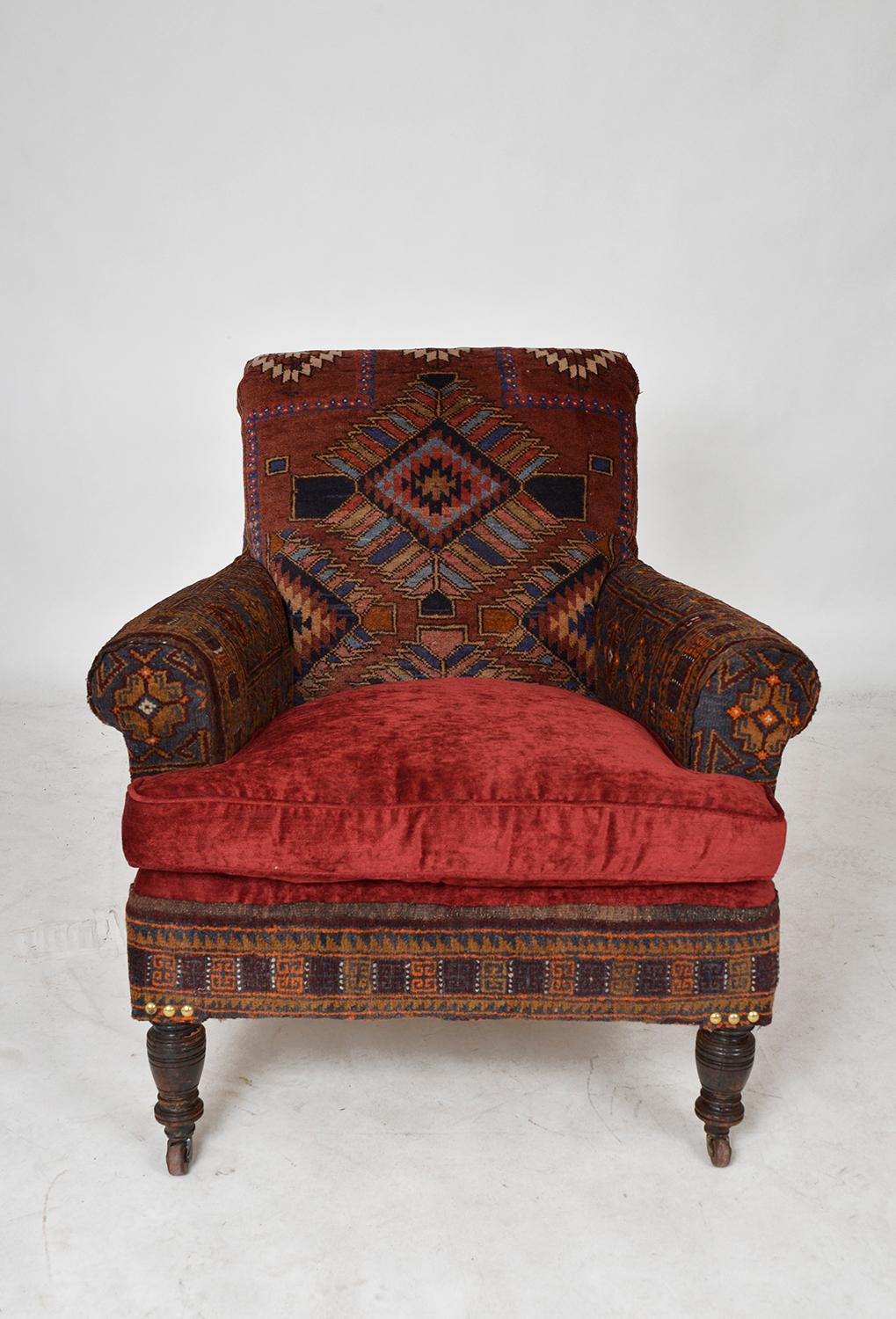 rug upholstered chair