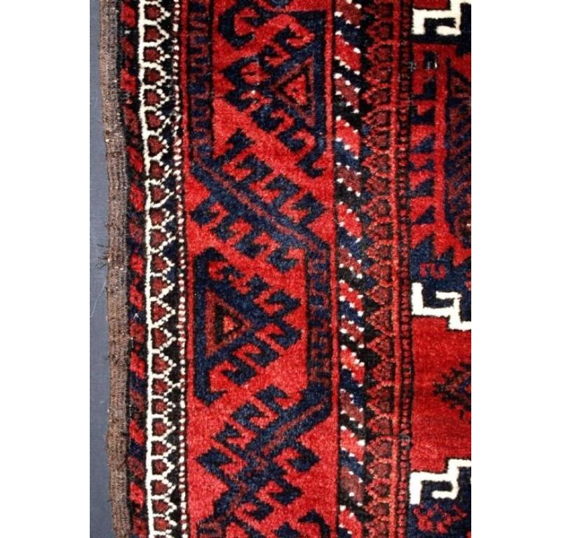 Antique Baluch rug, Western Afghanistan
Circa 1900

Excellent design and colour, very well drawn

Good condition with slight even wear, good pile

Hand washed and ready for use or display

Additional information:
Place of Origin:
Period: Circa