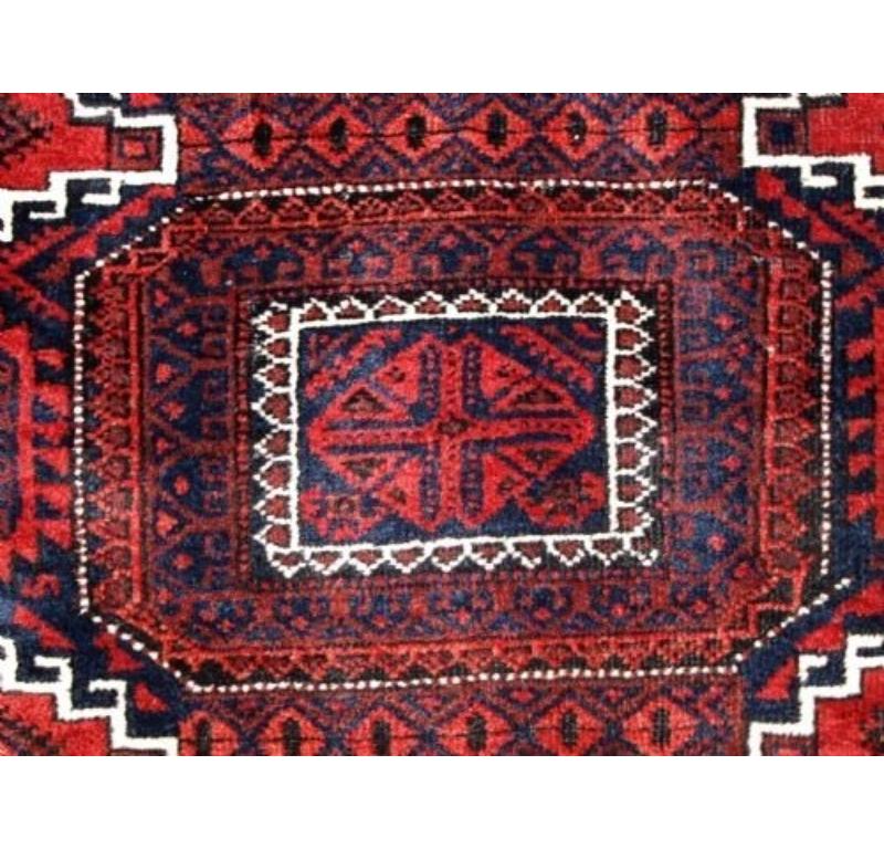 Afghan Antique Baluch Rug, Circa 1900 For Sale