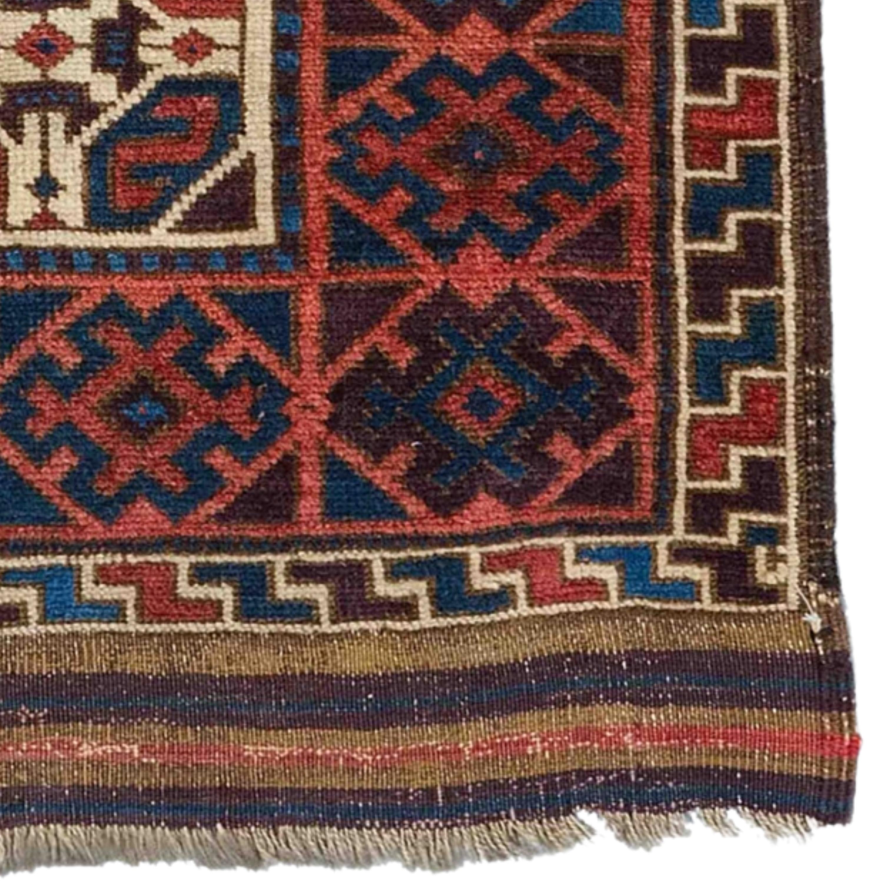 Wool Antique Baluch Rug - Middle of 19th Century Baluch Rug, Antique Rug For Sale