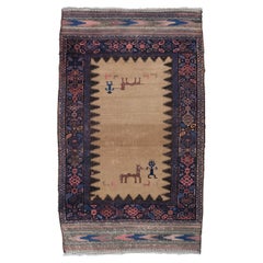 Antique Baluch Rug - Middle of 19th Century North East Persia, Baluch Rug