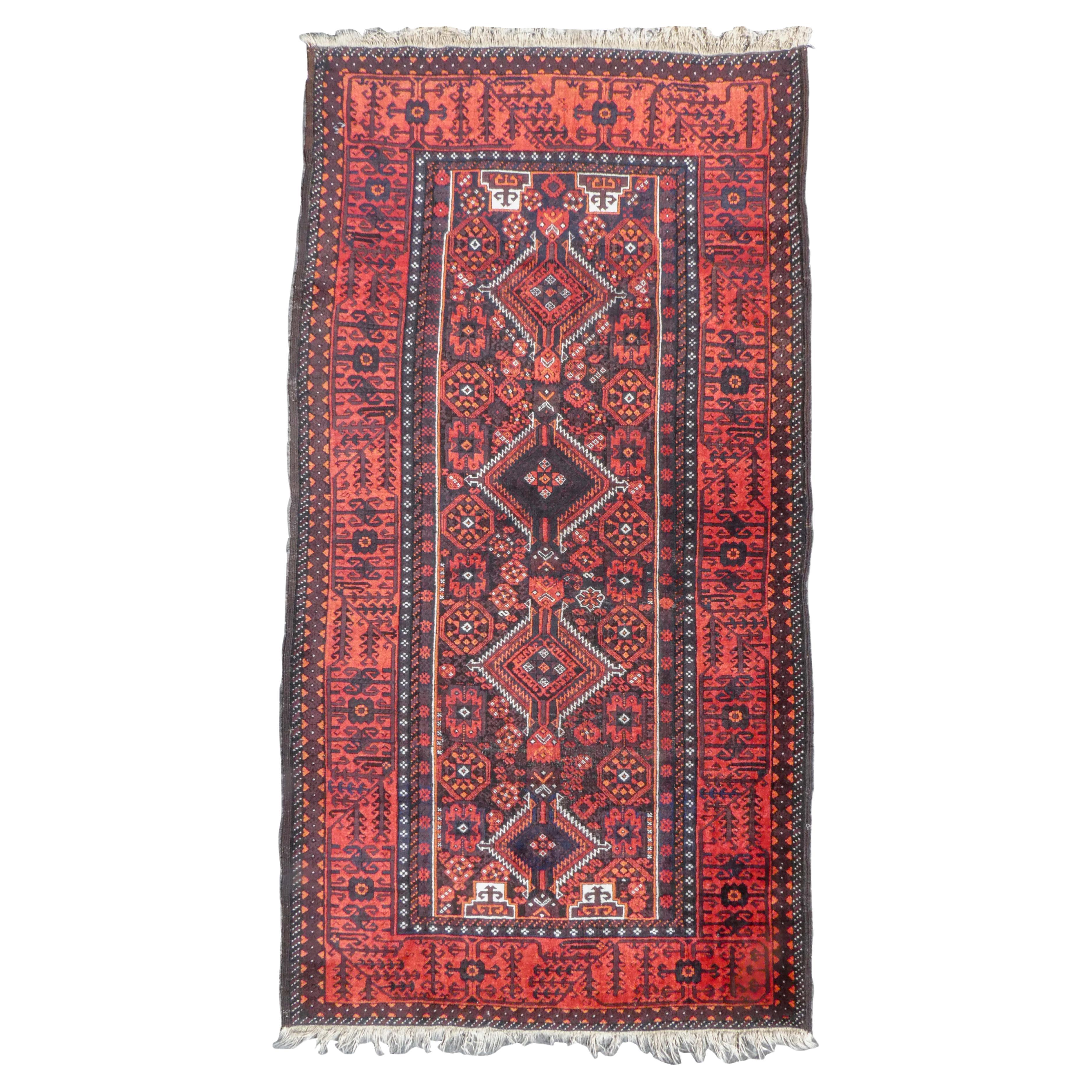 Alfombra antigua Baluch, Persia, c. 1900
