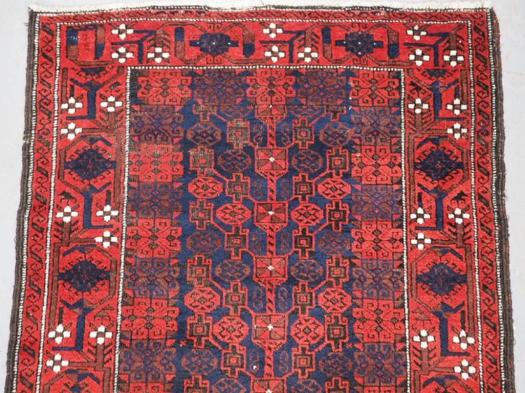 Antiker Baluch-Teppich, ungewöhnliches Design, um 1880 (Afghanisch) im Angebot