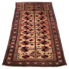Antiker antiker Baluch-Teppich mit Kamelgrund, Baum des Lebens-Design, um 1900