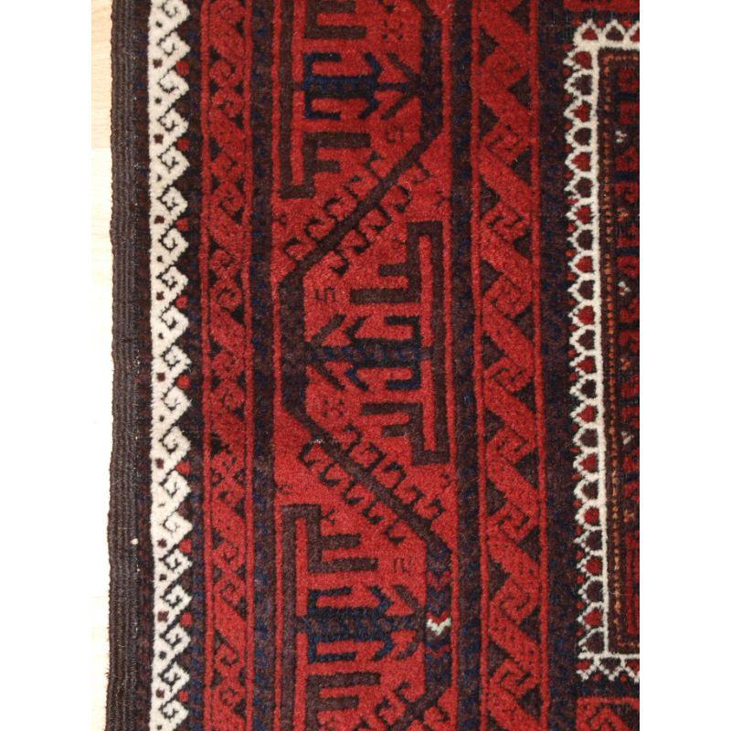 Antique Baluch Rug with Three Compartment Design In Excellent Condition For Sale In Moreton-In-Marsh, GB