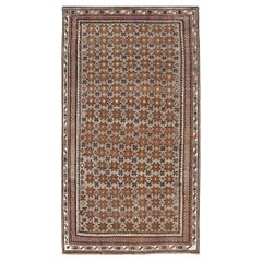 Antique Baluch Tribal Rug with Allover Geometric Diamond Design on a Grey Ground