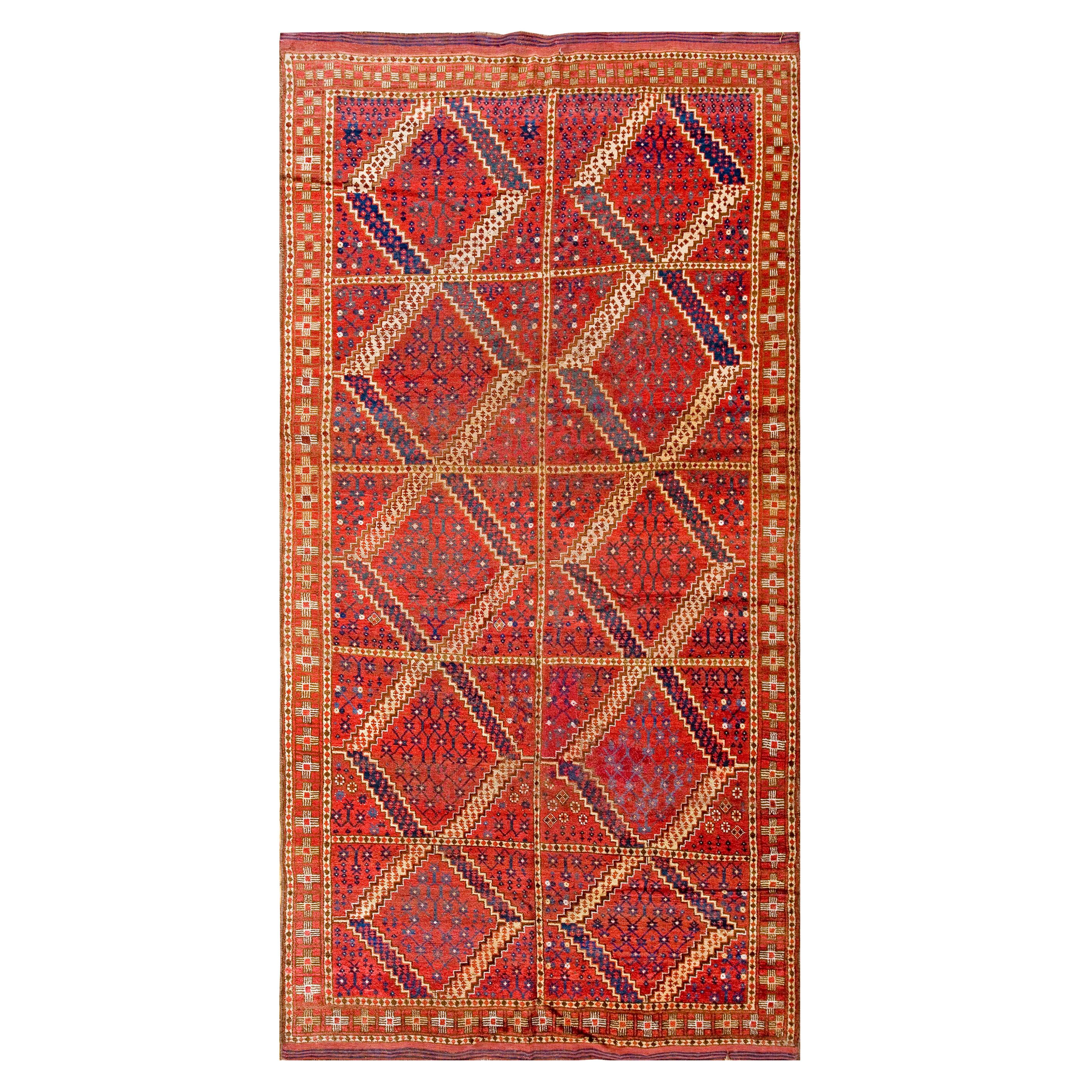 Tappeto Ersari dell'Asia centrale del XIX secolo ( 5'10" x 11'10" - 178 x 360 )