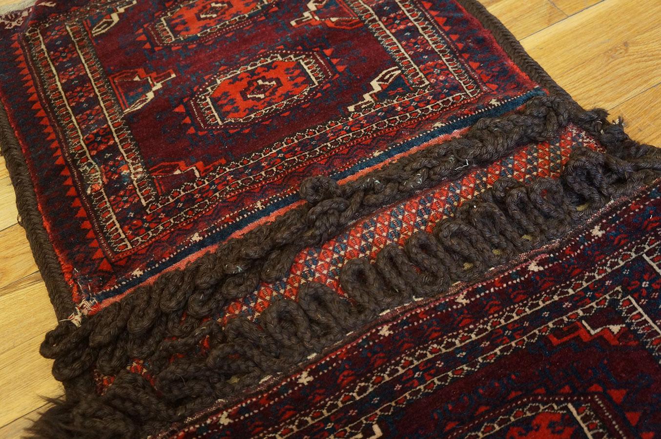 Antique Baluch Turkman Rug 1' 6