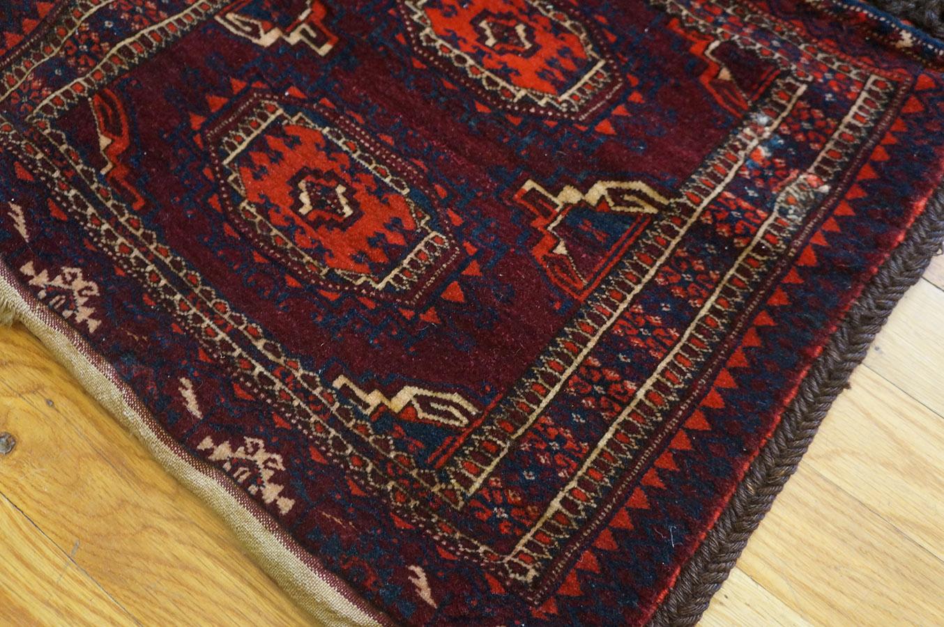 Wool Antique Baluch Turkman Rug 1' 6