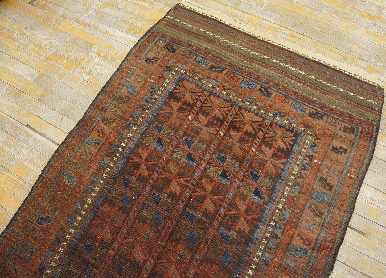 Inizio XX secolo Tappeto antico Baluch Turkman in vendita