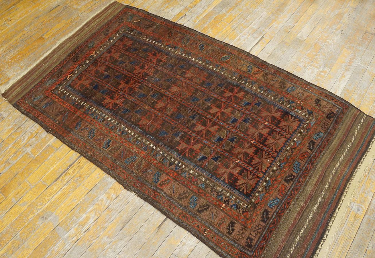 Lana Tappeto antico Baluch Turkman in vendita