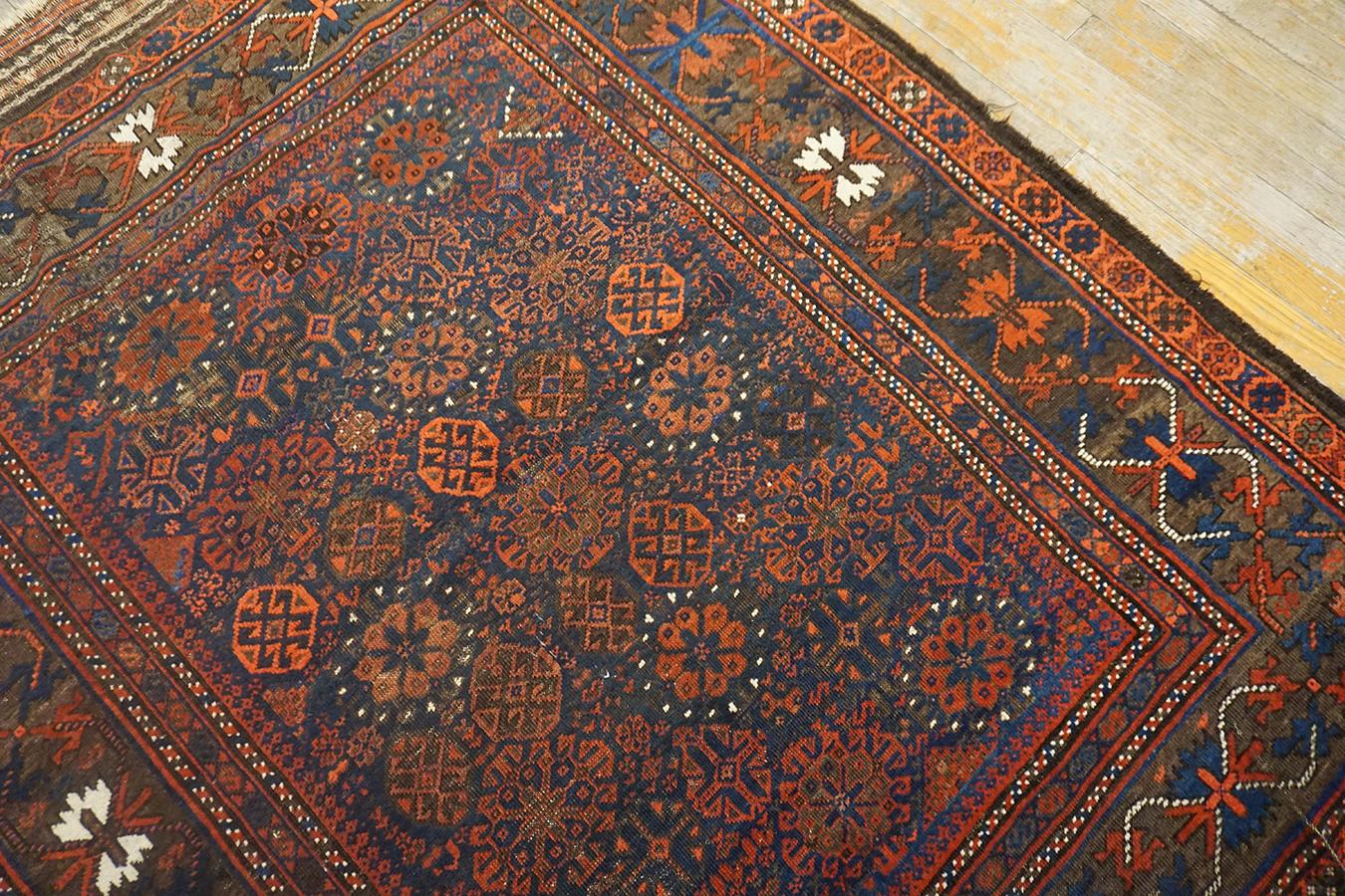 19th Century Afghan Baluch Carpet ( 4'4