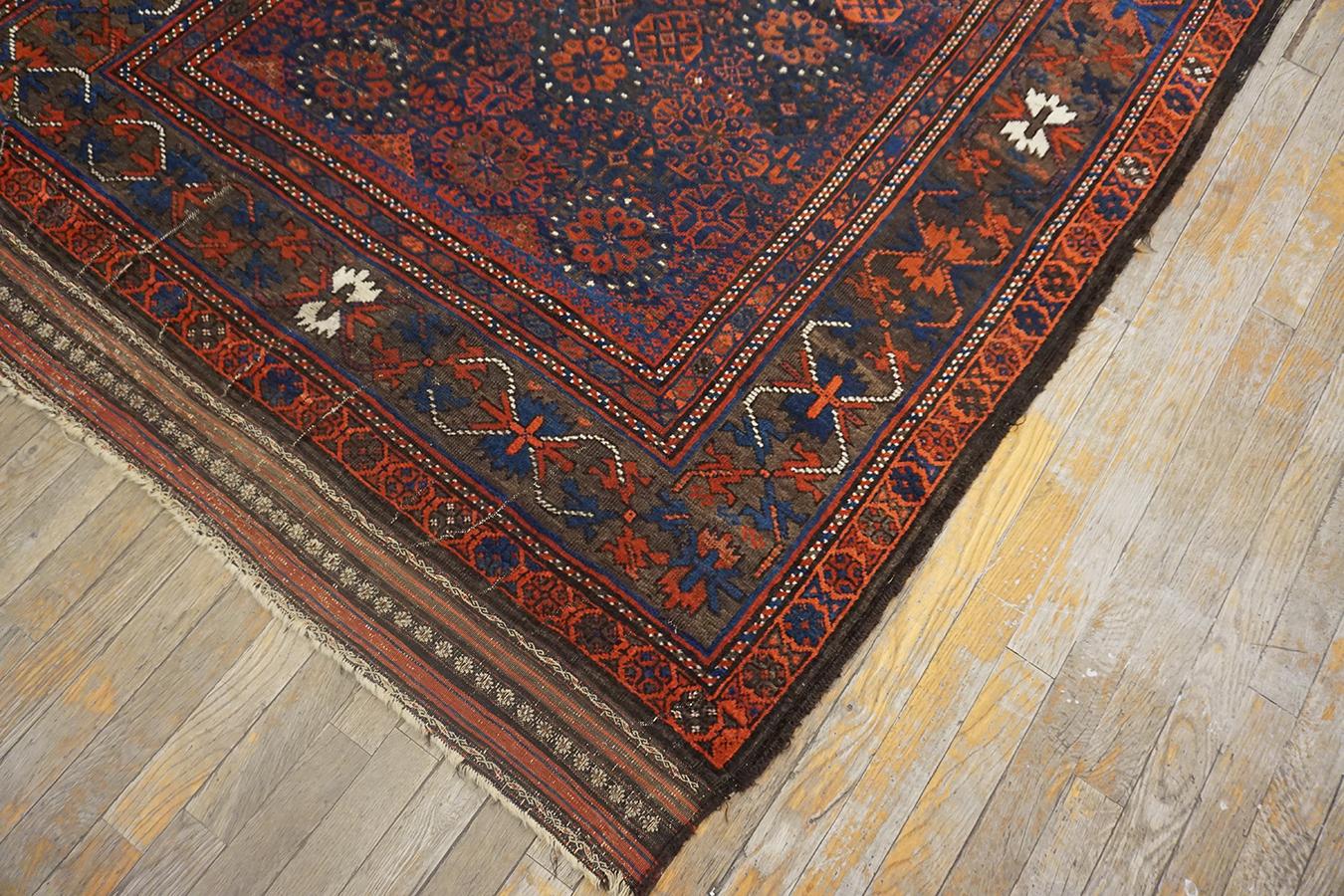 Fine XIX secolo Tappeto afghano Baluch del XIX secolo ( 4'4