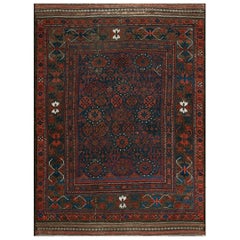Afghanischer Belutsch-Teppich aus dem 19. Jahrhundert ( 4'4" x 6'9" - 132 x 206 )