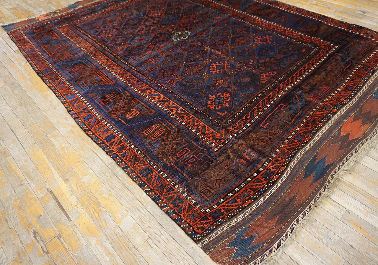 Late 19th Century 19th Century Afghan Baluch Teimani Main Carpet ( 6' x 9' - 183 x 275 ) For Sale