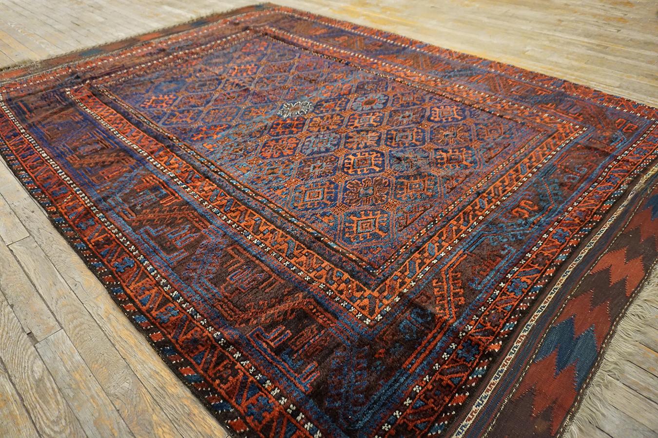 19th Century Afghan Baluch Teimani Main Carpet ( 6' x 9' - 183 x 275 ) For Sale 1